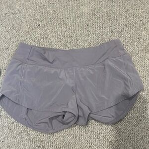 Purple lululemon shorts